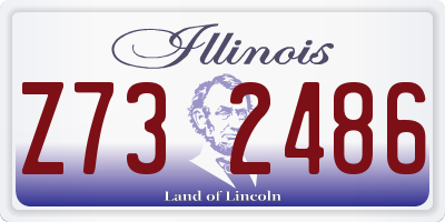 IL license plate Z732486