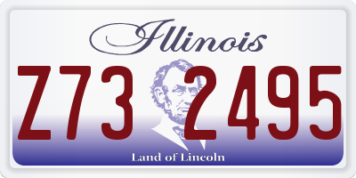 IL license plate Z732495