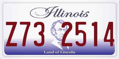 IL license plate Z732514