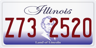 IL license plate Z732520