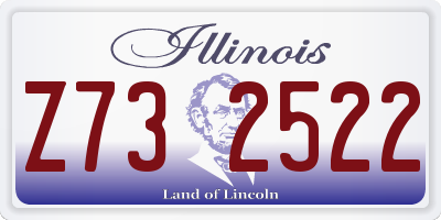 IL license plate Z732522