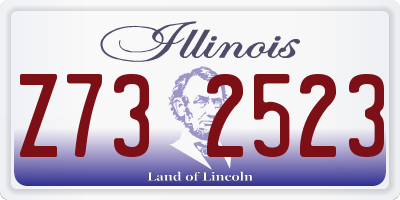 IL license plate Z732523