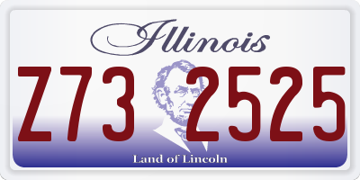 IL license plate Z732525