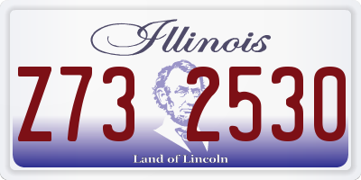 IL license plate Z732530