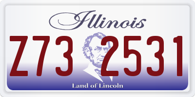 IL license plate Z732531
