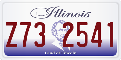 IL license plate Z732541