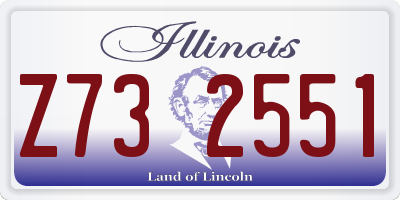 IL license plate Z732551