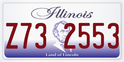 IL license plate Z732553