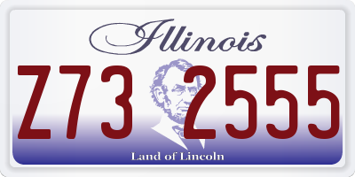 IL license plate Z732555