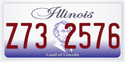 IL license plate Z732576