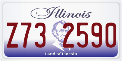 IL license plate Z732590