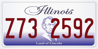 IL license plate Z732592
