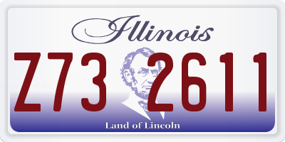 IL license plate Z732611