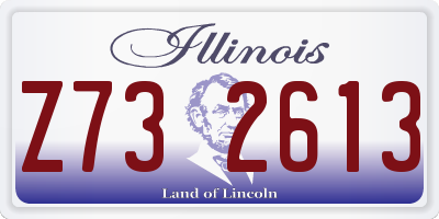 IL license plate Z732613