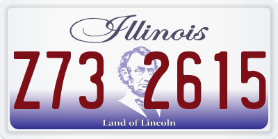 IL license plate Z732615