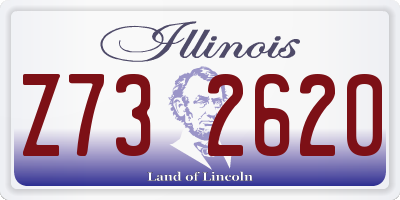 IL license plate Z732620