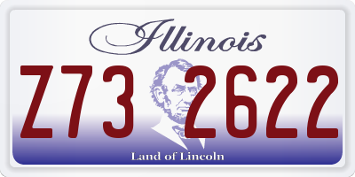 IL license plate Z732622
