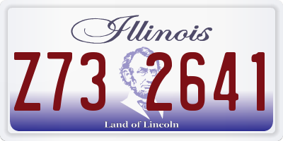 IL license plate Z732641