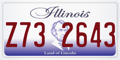 IL license plate Z732643