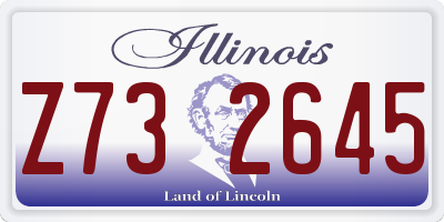 IL license plate Z732645
