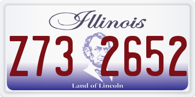 IL license plate Z732652