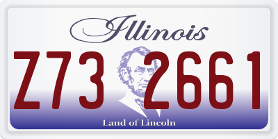 IL license plate Z732661