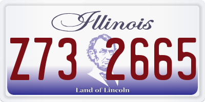 IL license plate Z732665
