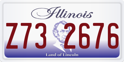 IL license plate Z732676
