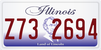 IL license plate Z732694