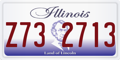 IL license plate Z732713
