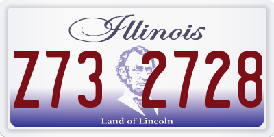 IL license plate Z732728
