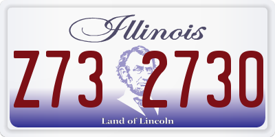 IL license plate Z732730