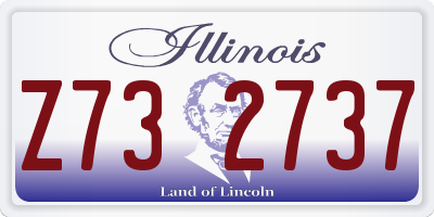 IL license plate Z732737