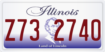 IL license plate Z732740