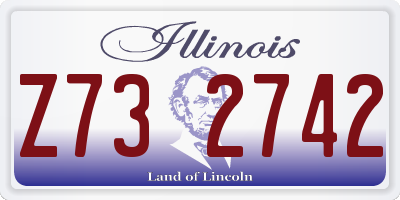 IL license plate Z732742