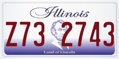 IL license plate Z732743