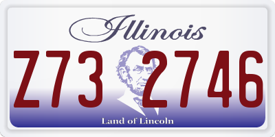 IL license plate Z732746