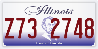 IL license plate Z732748
