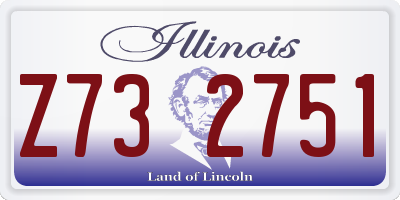 IL license plate Z732751