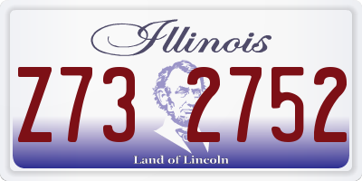 IL license plate Z732752