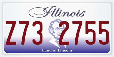IL license plate Z732755