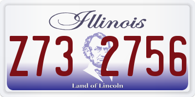 IL license plate Z732756