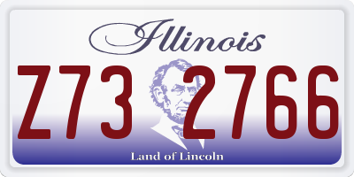 IL license plate Z732766