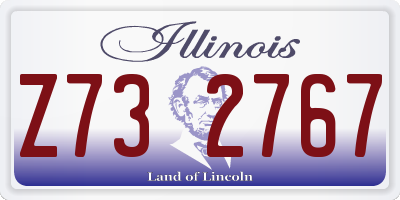 IL license plate Z732767