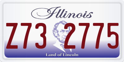 IL license plate Z732775