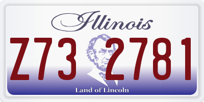 IL license plate Z732781