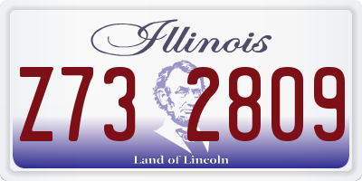 IL license plate Z732809