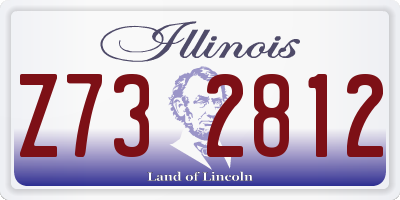 IL license plate Z732812