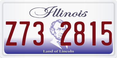 IL license plate Z732815