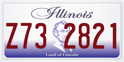 IL license plate Z732821